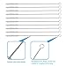 Drinking Straw Brush Set, AIEVE 10 Pack 8 inch Stainless Steel Drinking Straw Cleaning Brushes Set Tube Brush Pipe Brush Reusable Cleaner Brush Long Nylon Bristles for Straws and Bottles
