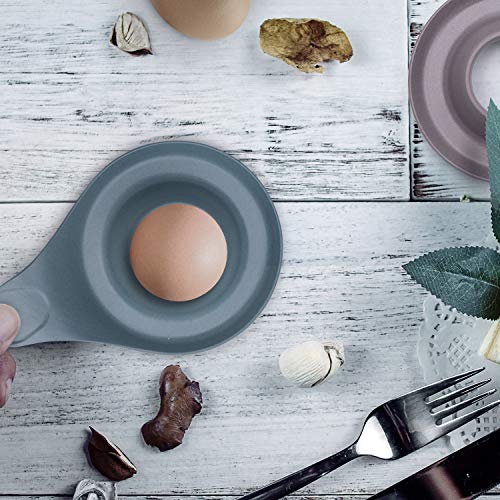 image for HM-TECH Egg Cups, Set of 4 Non Toxic & Safe Bamboo Egg Cups, Eco-Frien