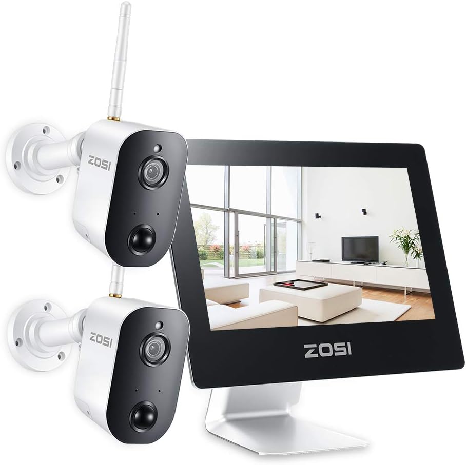 ZOSI 1080P WiFi Security System AllinOne 9" LCD Monitor