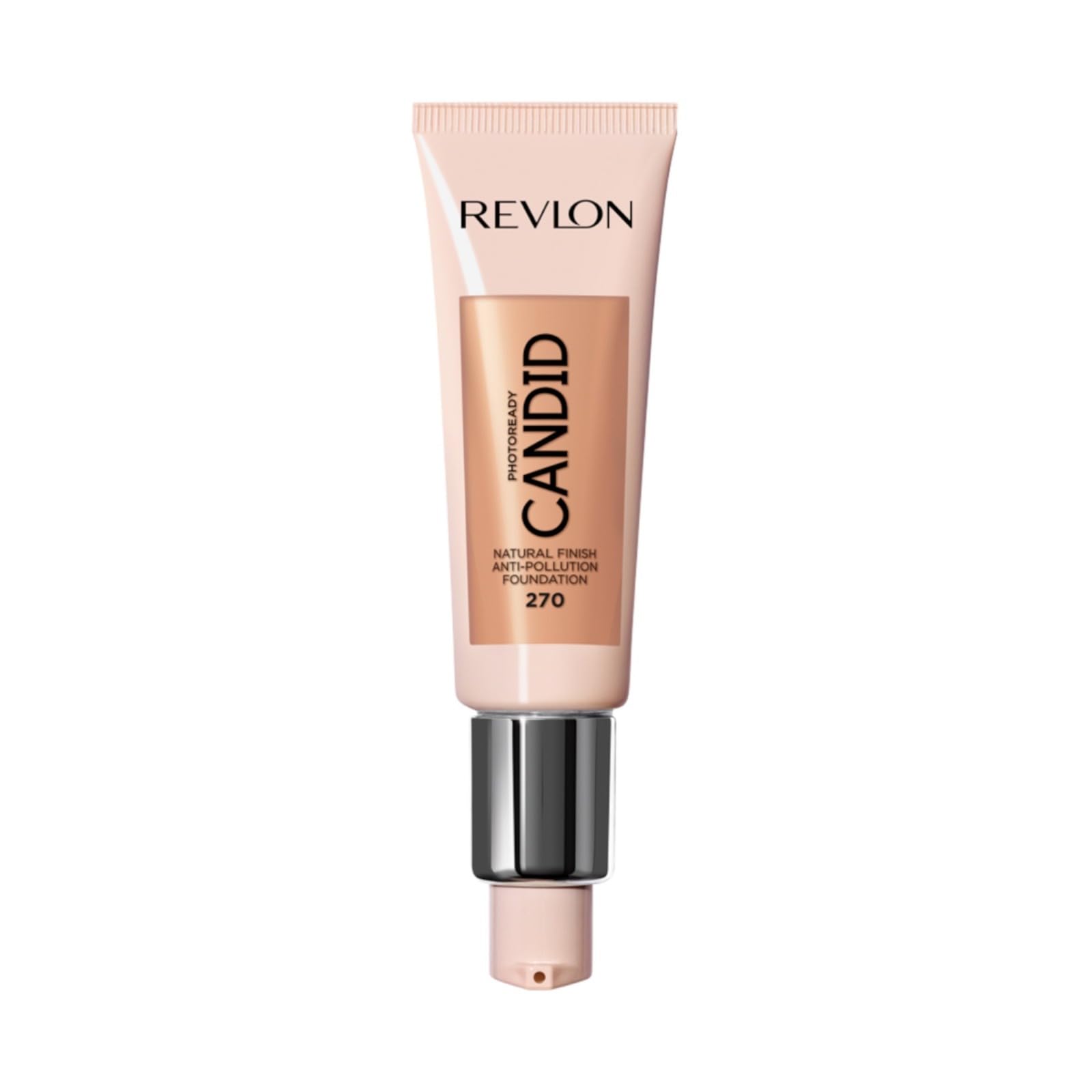 Revlon PhotoReady Candid Natural Finish Foundation, with Anti-Pollution, Antioxidant, Anti-Blue Light Ingredients, Medium Beige (270), 22 ml