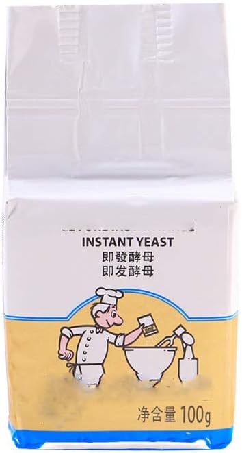 KANGneei Bread Yeast, Active Dry Yeast High Glucose Tolerance Kitchen Baking Supplies 100g