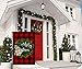 BLKWHT Red Black Buffalo Boxwood Wreath Small Garden Flag Vertical Double Sided Farmhouse Merry Christmas Burlap Yard Outdoor Decor 12.5 x 18 Inches