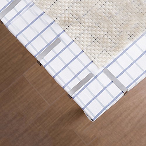 GUSTYLE 12 Packs Tablecloth Clips, Stainless Steel Table Cover Clamps to Keep Your Tablecloth Stable and Smooth - Thumbnail 6