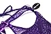 Women's Swirl Mesh Babydoll Set Lingerie Nightwear Sleepwear Dress(Dpurple,L)
