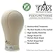 TMX (21~24″) Polyurethane Professional Lightweight Canvas Block Head Mannequin Wig Making Weave Drying Styling Fixing Coloring Display 12″ Long with Mount Hole (21 inches)thumb 3