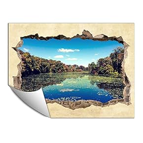 Wall Paper Small Wall Mural Creative 3D Photo Wall Art Removable Wall Decoration for Bedroom Living Room - 24x32 inches