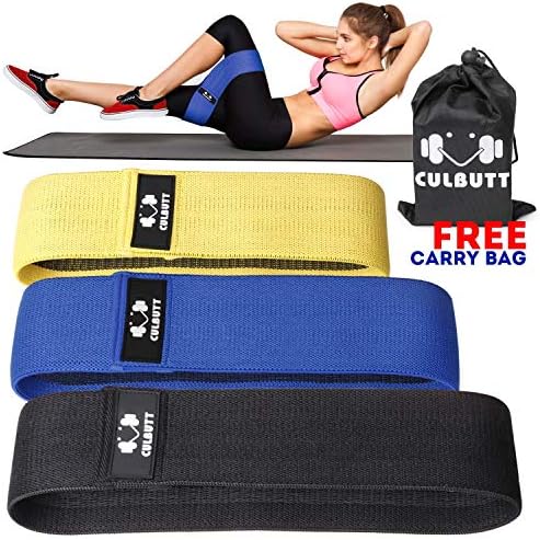 Resistance Band for Legs and Butt,Exercise Bands Loop Bands Booty Bands Hip Bands Workout Bands - Non Slip Design Bands（2019 Upgrade）