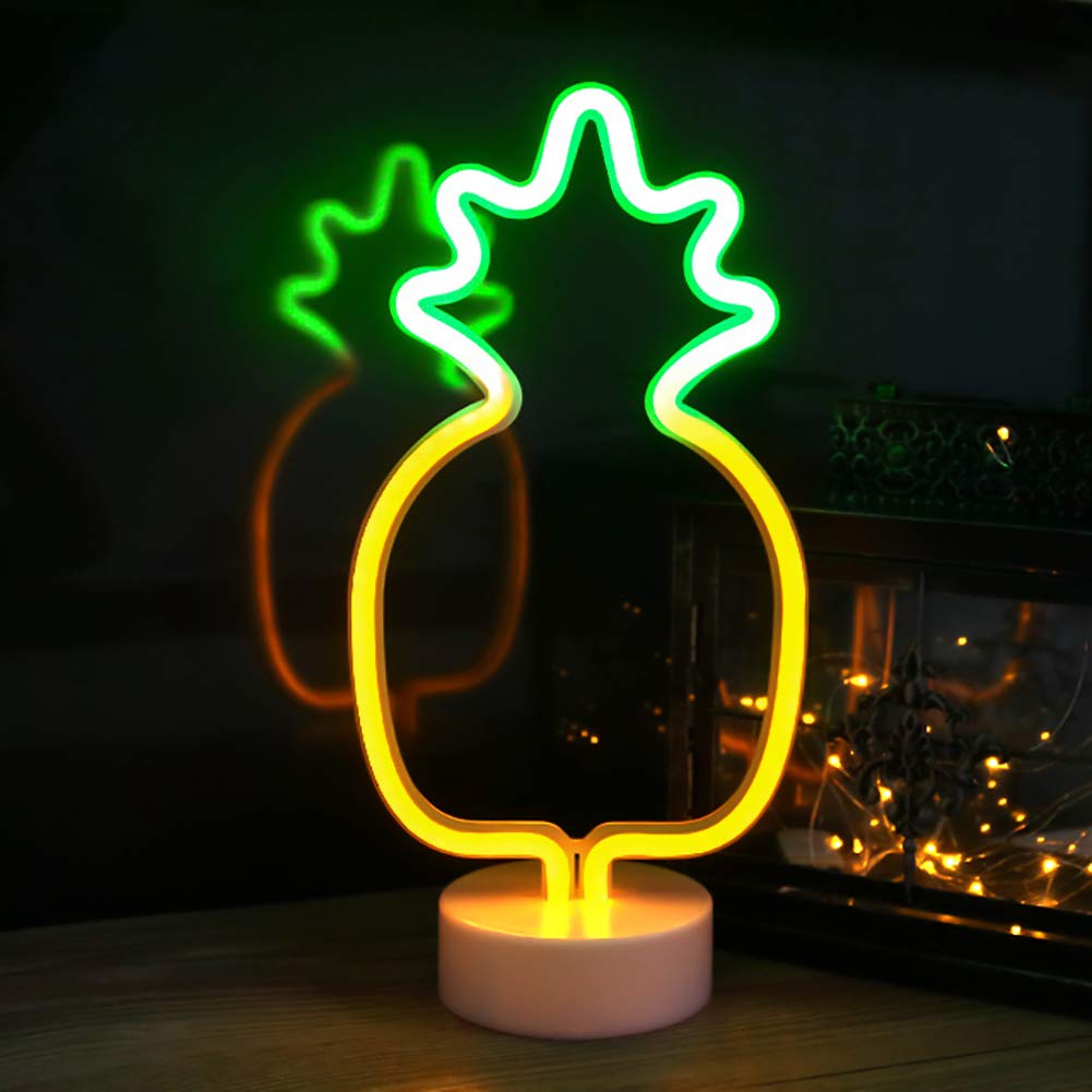 XIYUNTE Pineapple Lights LED Neon Signs Pineapple Neon Lights Room