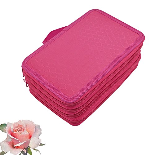 image for BARHOMO Pencil Case Professional 4 Layers and 4 Zippers,Anti-drop and 