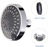Bhina High Pressure Rainfall Shower Head - 5 Spray Modes, Swivel, Fixed Install view 5