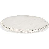 Mud Pie 41140011 Marmol Lazy Susan Blanco, 16.0 In De Diamet