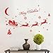 Wall sticker,SMTSMT Christmas Decoration Decal Window Stickers (Red)
