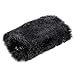 iPhone 7 Case, iPhone 7 Plus Case, Yoyorule Luxury Crystal Bling Case Winter Warm Soft Faux Fluffy Villi Fur Plush Wool Cover Skin (iPhone 7 Plus, Black)