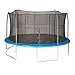 JumpKing 15 Foot Outdoor Trampoline & Safety Net Enclosure Kit, Blue | JK15VC2