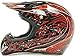 Typhoon Helmets Typhoon ATV Motorcycle Helmet with Goggles & Gloves - DOT Certified Off-Road Racing Protection Gear Set for Men - Durable MX Combo Pack in Red
