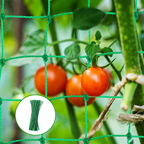 Plant Support Netting - Vaktop Pea Netting with 50pcs Plant Ties, Plants Climbing Net, Nylon Trellis Mesh - for Climbing Plants, Bean Vegetables Fruits (1.8m x 1.8m)