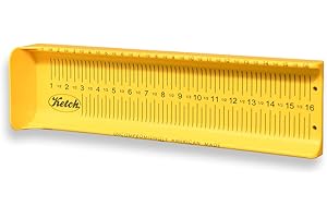 Ketch Karbonate Fish Measuring Board/Ruler - 16" Ice Fishing/Panfish Ruler