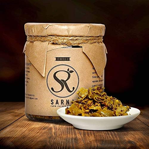 Sarna Farm Foods Indian Chilli Pickle/ Mirch Pickle, Pickles Mothers Recipe -100 gm