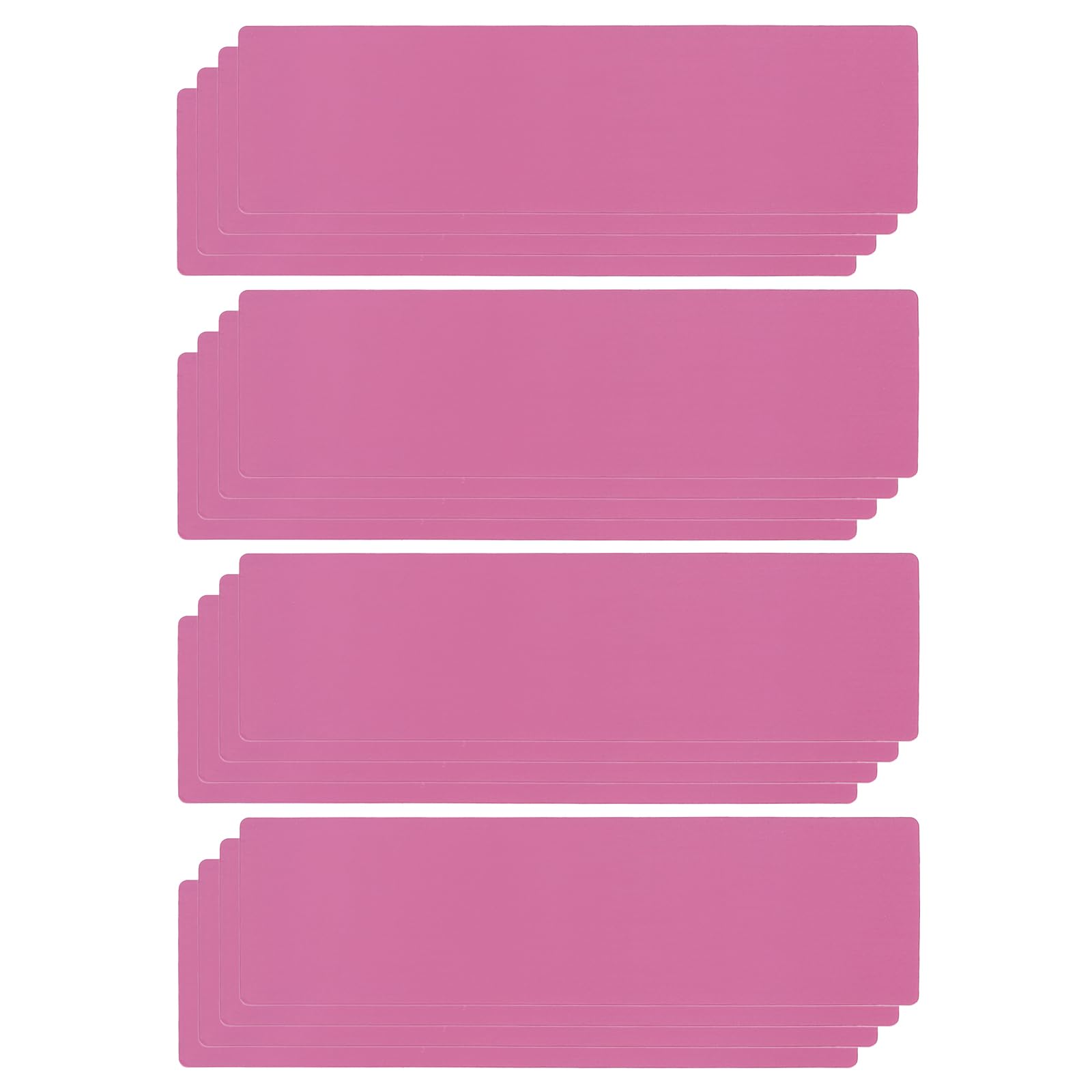 PATIKIL Magnetic Name Tag 8.27x2.3Inch, 16 Pcs Dry Erase Magnet Labels Waterproof Reusable Strips for Classroom Office Refrigerator Home whiteboard, Pink