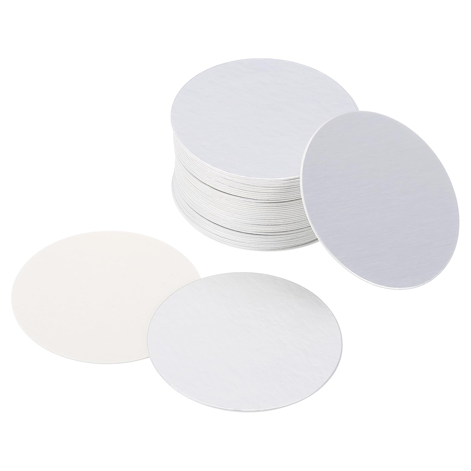 PATIKIL 44mm/1.73" Aluminum Foil Cap Liner, 150 Pack Resistant Tamper Induction Heat Sealer Sealing Liners for PET Plastic Bottle Jar Lid