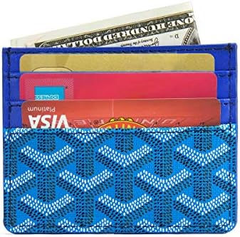 Genuine Leather Slim Minimalist Credit Card Holder Front Pocket RFID Blocking Wallets for Men and Women