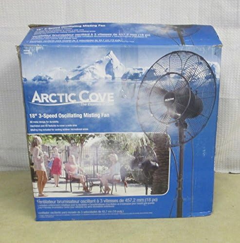 18 in. 3-Speed Oscillating Misting Fan