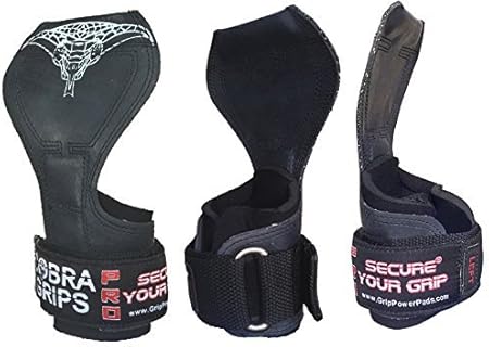 Amazon グリップパワーパッド Grip Power Pads コブラグリッププロ ウェートリフティング用手袋 パワーリフティングフックに代わる頑丈なストラップ デッドリフト用 調節ネオプレンパッド入りリストラップサポート ボディビル向け Grip Power Pads リスト