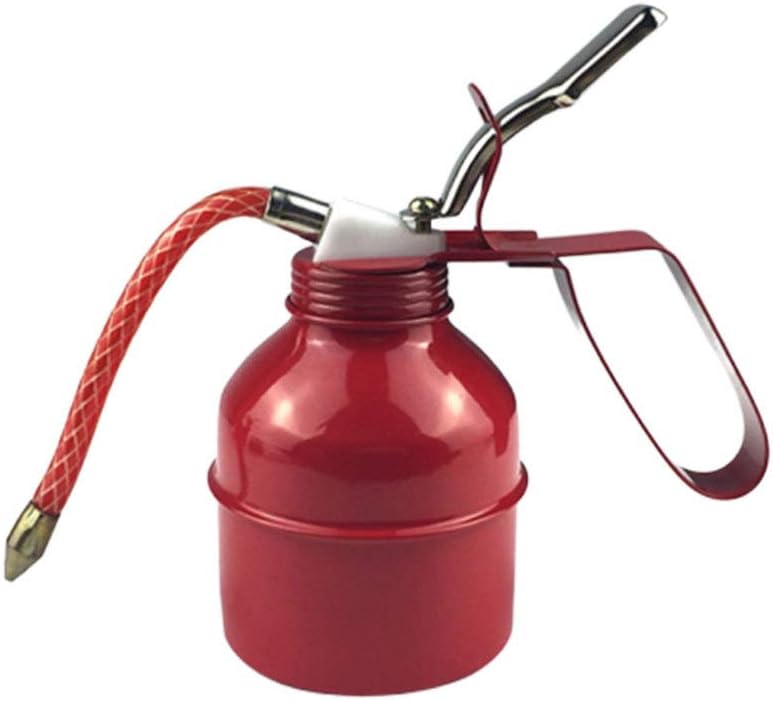 Wakauto Oil Can Pump Oiler Metal High Pressure Oiler