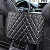 Car Handbag Holder Diamond Leather – Handbag Holder for Car, Car Purse Organizer Compatible for All Cars