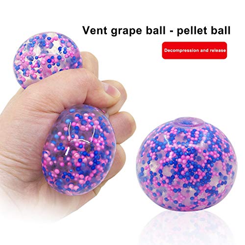 Squishy Stress Relief Balls Toy Squeeze Ball Exercise Hand Ball DNA Color Ball for Kids Adults