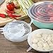 Silicone Stretch Lids 6 Pack - Reusable Durable Expandable To Fit Various Sizes for Bowl Covers, Cups, Pots
