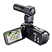 Bigaint Video Camera, HDV-301M Night Vision 1080P 16X Digital Zoom Camcorder 3 Inch LCD HDV Touch Screen Portable Video Camcorder With Microphone