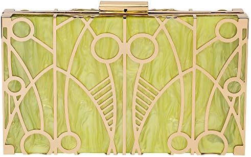 Women Evening Clutch Bag Elegant Clutch Purse Exquisite Metal Hollow out Design Evening Purse
