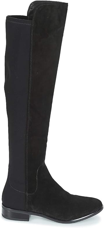 caddy belle black suede boots