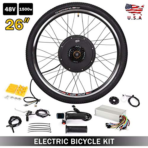 Balance World Inc 1500W 26" 48V Rear Wheel Electric Bicycle Bike Motor Conversion Kit Hub Cycling