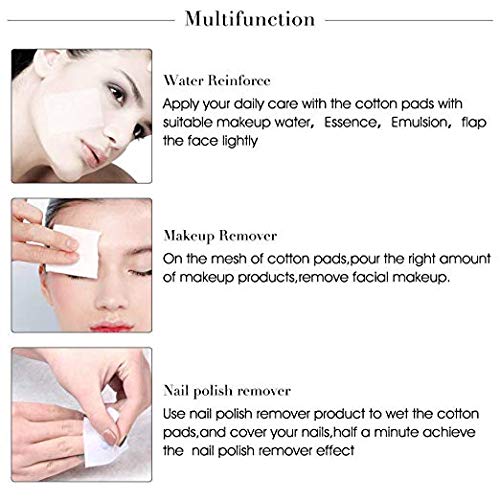 Lint Free Cosmetic Cotton Pad - Face Eye Nail Makeup Remover Cotton - Pack of 600 Pads