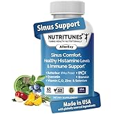 Nutritunes Respiratory, Sinus & Immune Support Supplement – Butterbur (PA-Free), EpiCor, Quercetin & Bromelain – 60 AllerEzy Capsules