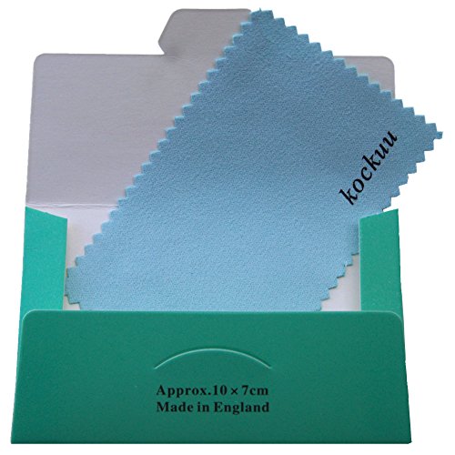 Polishing Cloth for Sterling Silver Gold Platinum Brass and Copper, kockuu 30 Pack Jewelry Cleaning Cloth, Individually Packed in Premium Card - Pack of 30