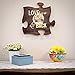 P. Graham Dunn Love You to The Moon & Back 12 x 12 inch Wood Puzzle Piece Wall Sign Plaque