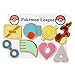 Pokemon Gym Badges - Hoenn Gen 3 (Gold Trim)