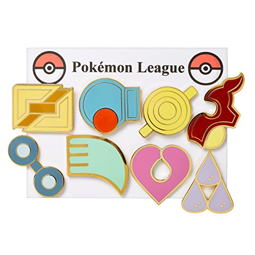 Pokemon Gym Badges - Hoenn Gen 3 (Gold Trim)