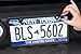 Christensen and Nielsen Matte Black License Plate Frame Slim 2 Holes Stainless Steel with Free Bonus Super Universal 76 pc Stainless License Plate Screws Assortment to Fit Any Vehicle