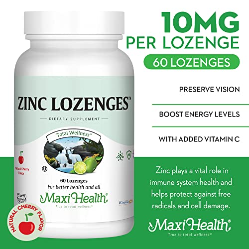 Zinc Lozenge Zinc Citrate with Vitamin C Cherry Flavor Highest
