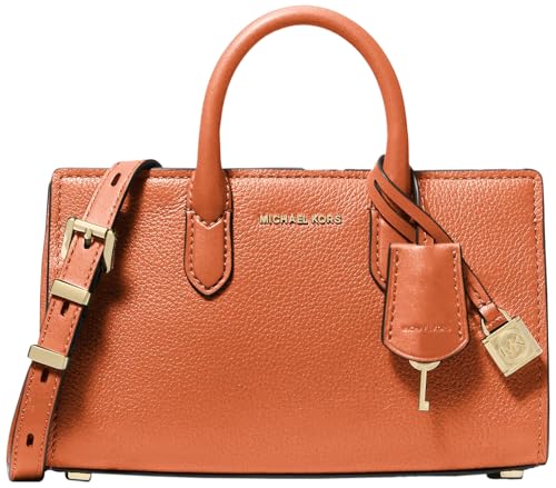 Michael Kors Scarlett Extra-Small Crossbody Bag, Gold-Tone Hardware/Orange Punch