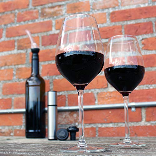 BARVIVO Wine Aerator and Wine Saver Pump with 2 Vacuum Bottle Stoppers