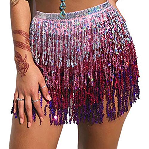 sequin wrap skirt festival