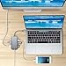 Lenovo USB-C Hub, Type C Adapter With HDMI Port, Gigabit Ethernet Port, USBC Charging Port, 2 USB 3.0, 1 USB 2.0 Ports, SD/TF Card Reader, Compatible For USB C Devices