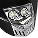 JFG RACING Dual 5W LED Bulbs 12V Universal Modified Headlight Head Lamp For Motorcycle Dirt Pit Bike ATV Scooters - Black