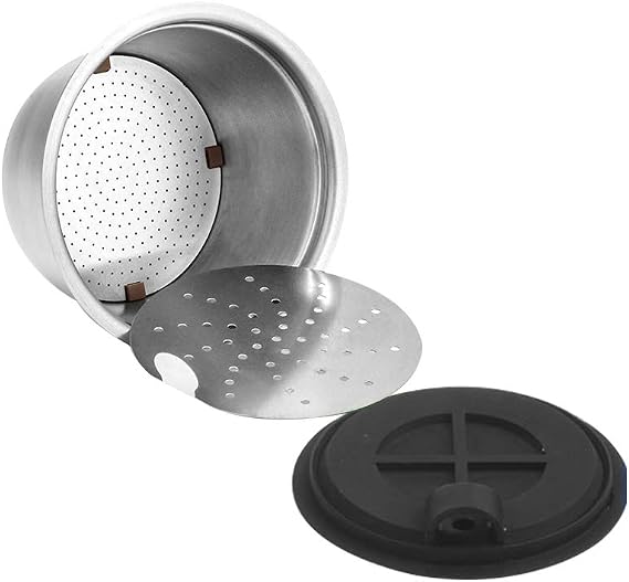 Purple Oumefar Cápsulas de café Cápsulas de café Reutilizables de Acero  Inoxidable con Tapa de Silicona Taza de cápsula de café Recargable Apta  para cafetera Dolce Gusto Filtros reutilizables Filtros de café