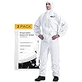 YIBER Hazmat Suit Disposable Coverall | Full Body Painters Suit in 7 Sizes with Multiple Specifications for Men & Women